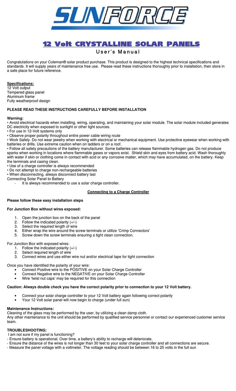 Sunforce 38001 user manual