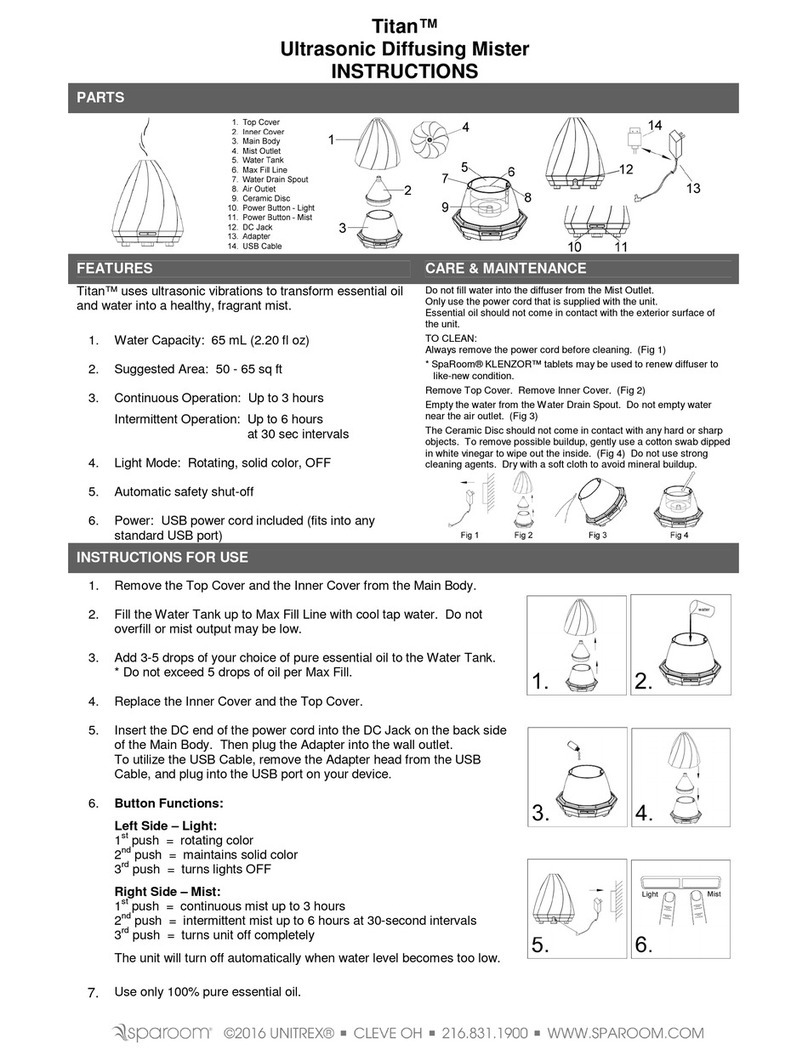 sparoom Titan Instructions for use