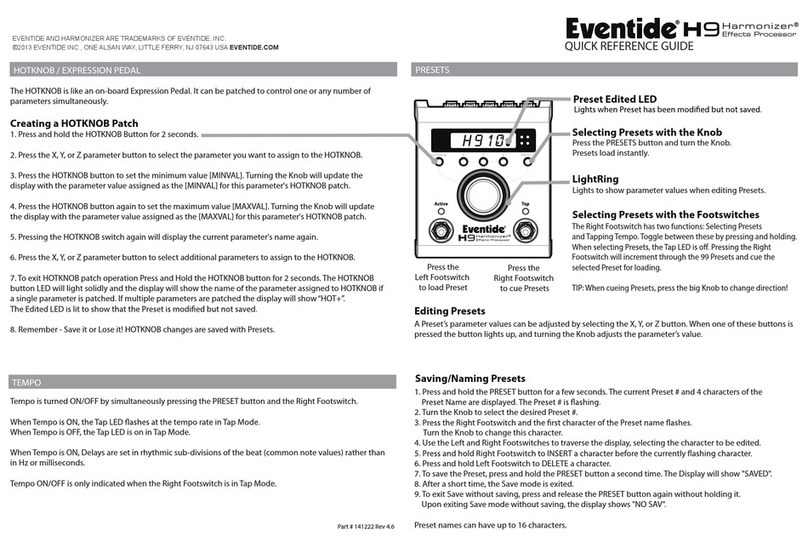Eventide H9 User manual