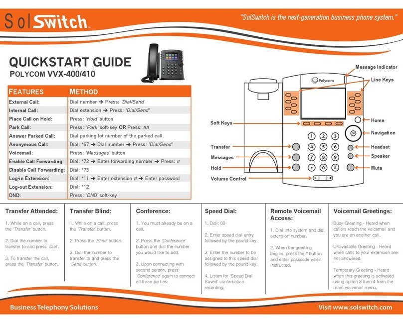 Polycom VVX410 User manual