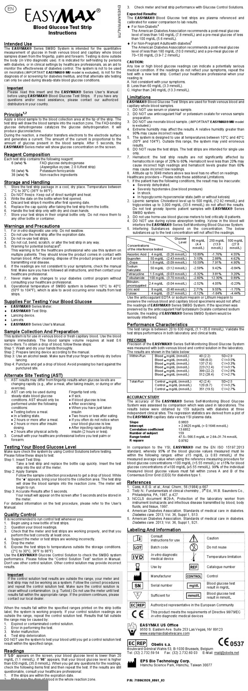 Easymax EasyMax MU User manual