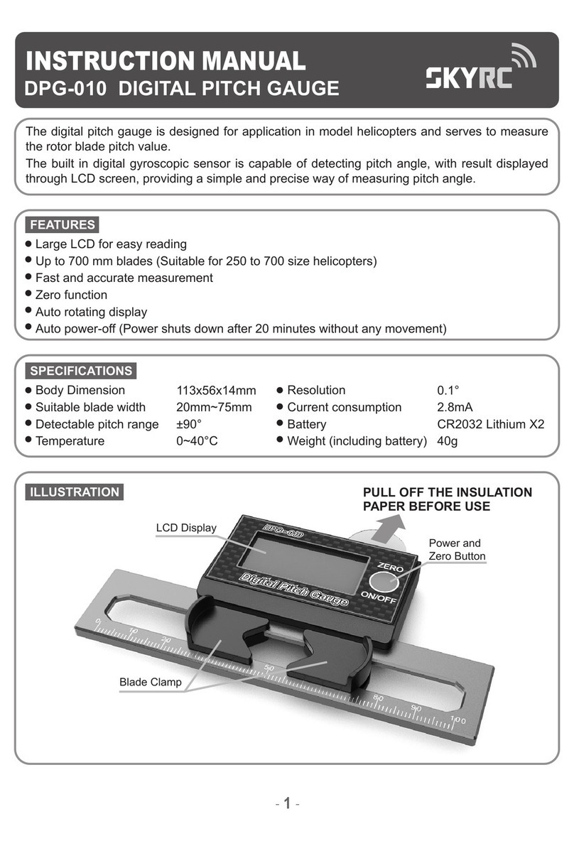 Skyrc Micro Digital Pitch Gauge instruction manual
