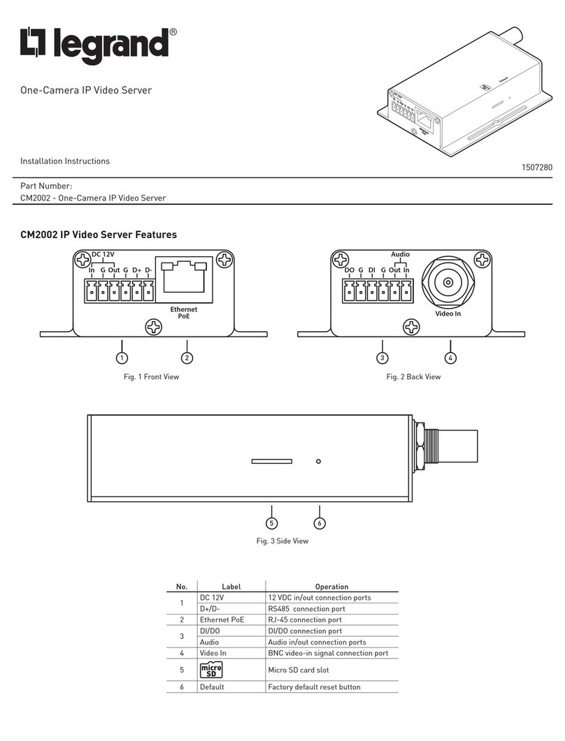 LEGRAND CM2002 installation instructions