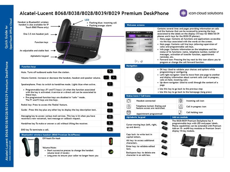 Alcatel-Lucent 8068 User manual