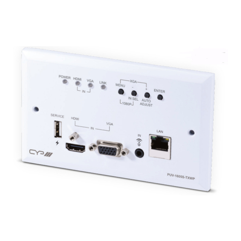 CYP PUV-1605S-TXWP User manual
