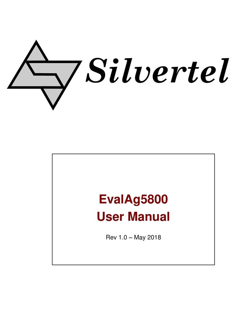 Silvertel EvalAg5800 User manual