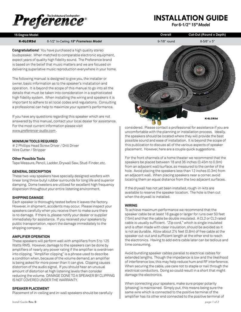 Preference K-6LCRSd installation guide