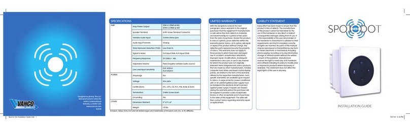 Vanco Spot for Dot User manual