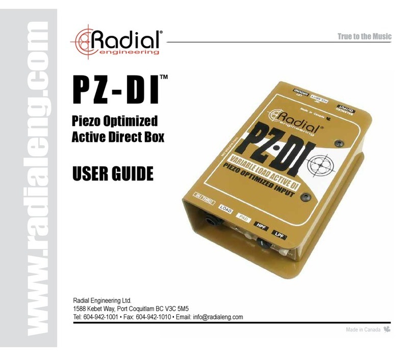Radial Engineering PZ-DI user guide