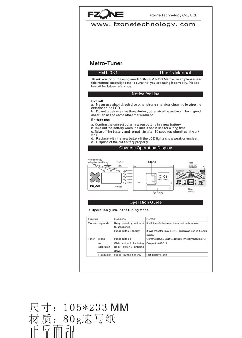 Fzone Music Technology Co., Ltd FMT-331 user manual