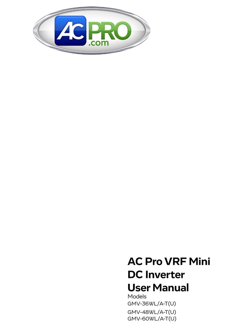 ACPro GMV-36WL/A-T(U) User manual
