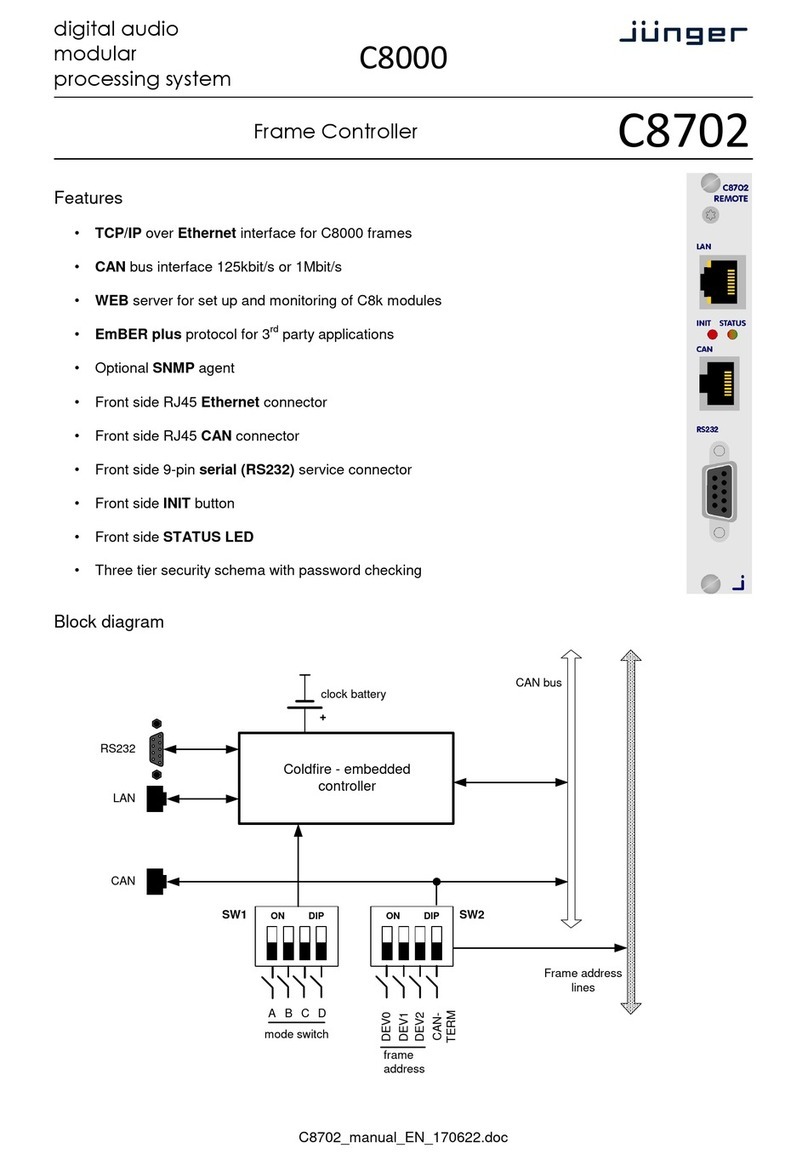junger C8702 manual