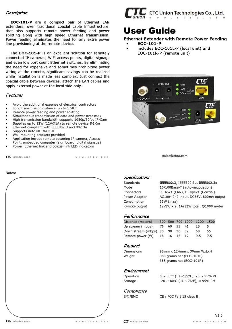 CTC Union EOC-101L-P user guide