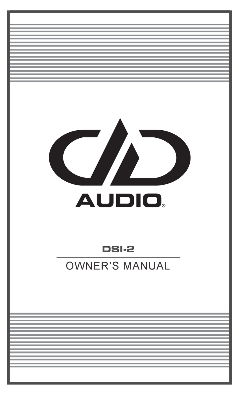 DD Audio DSI-2 owner's manual