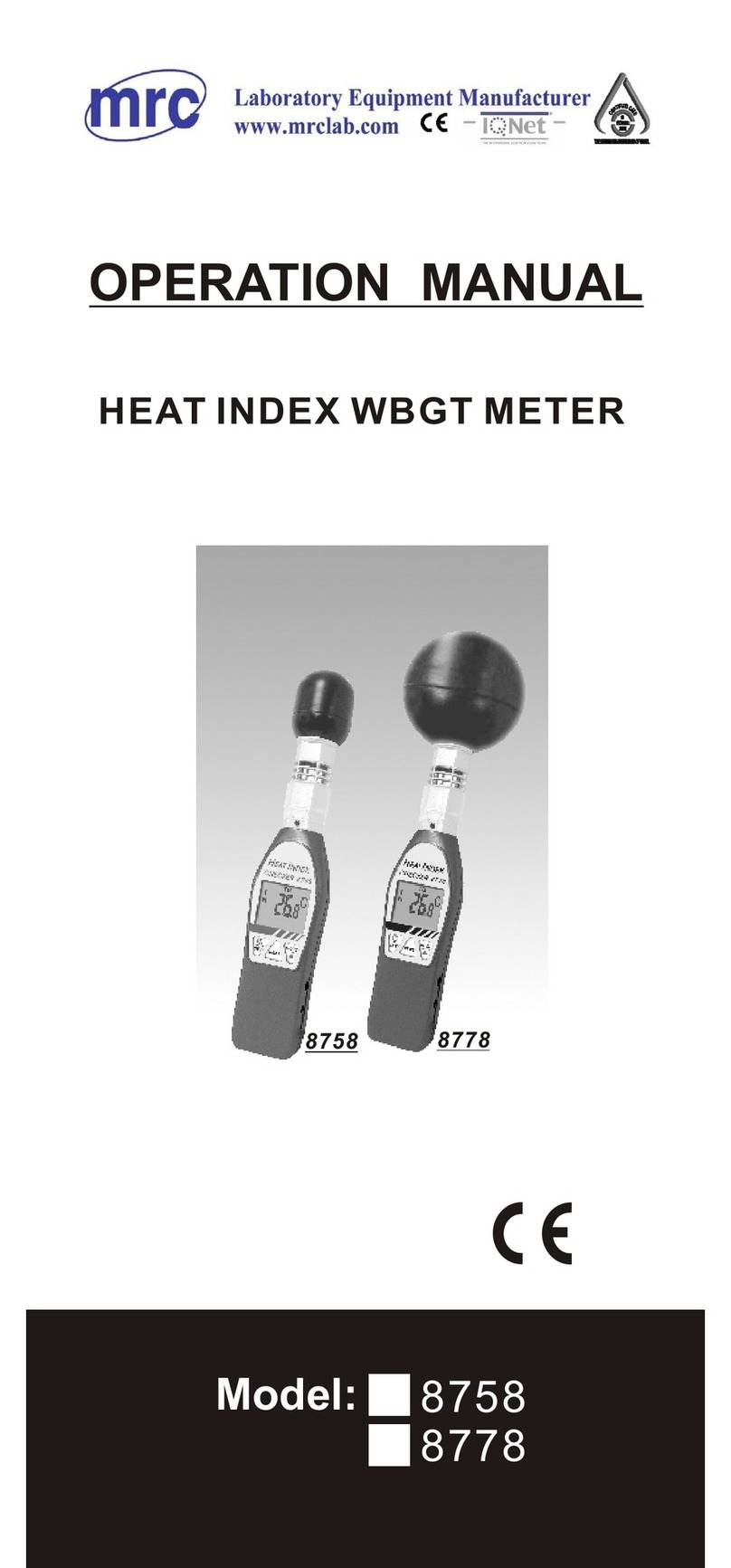 MRC 8758 User manual
