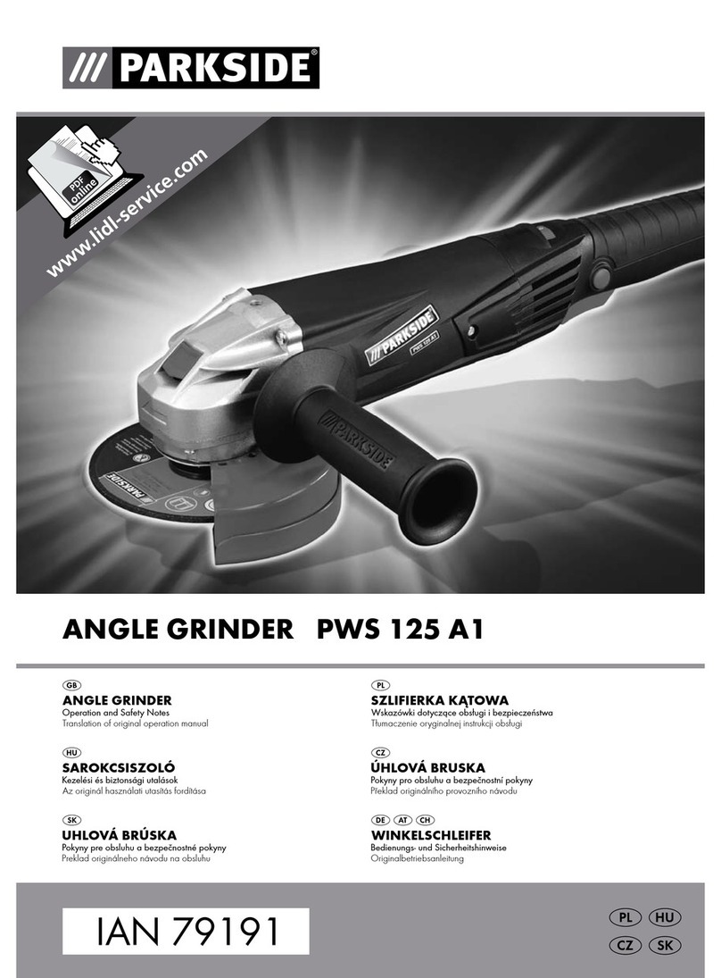 Parkside PWS 125 A1 User manual