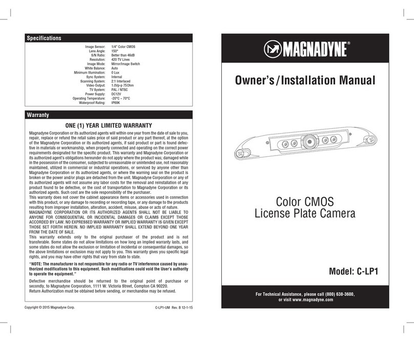 Magnadyne C-LP1 Service manual