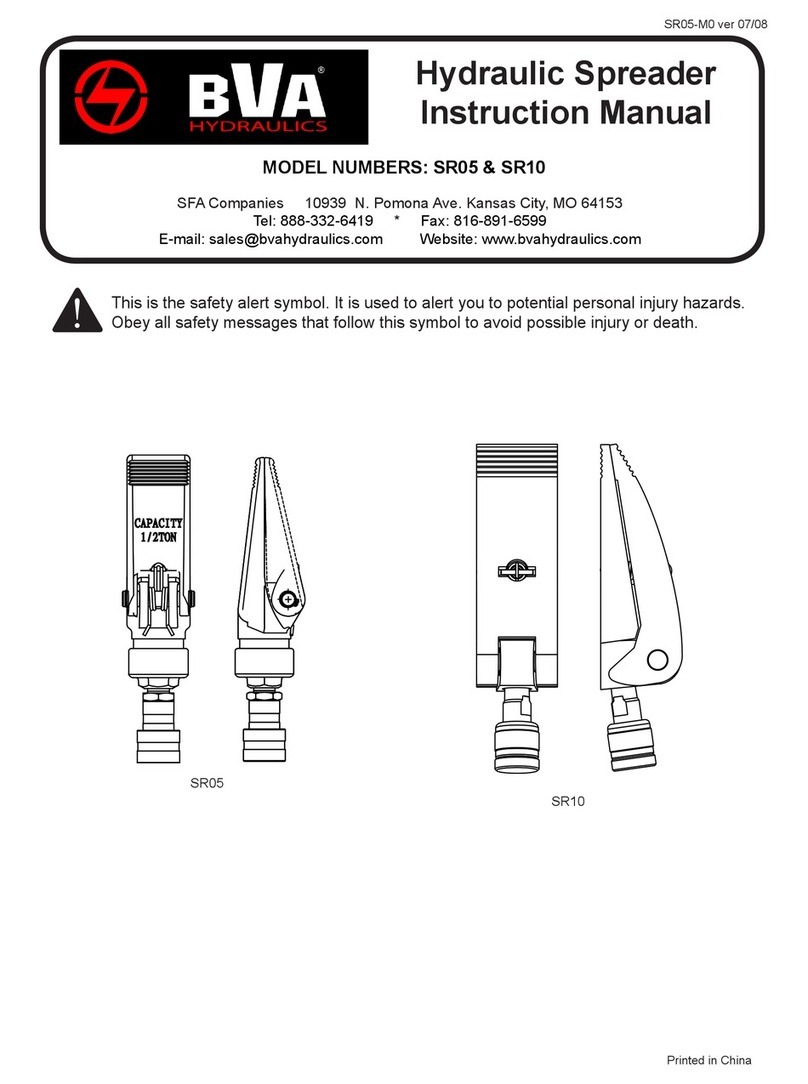 BVA SR05 instruction manual
