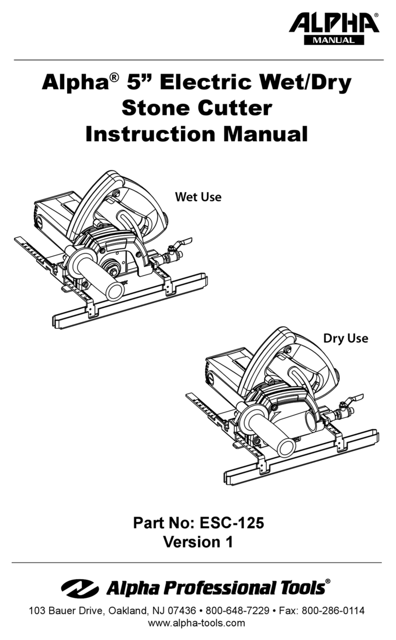 Alpha ESC-125 User manual