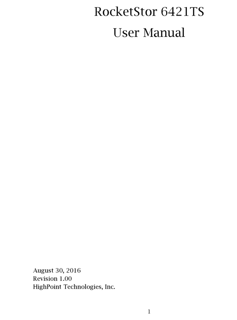 HighPoint RocketStor 6421TS User manual