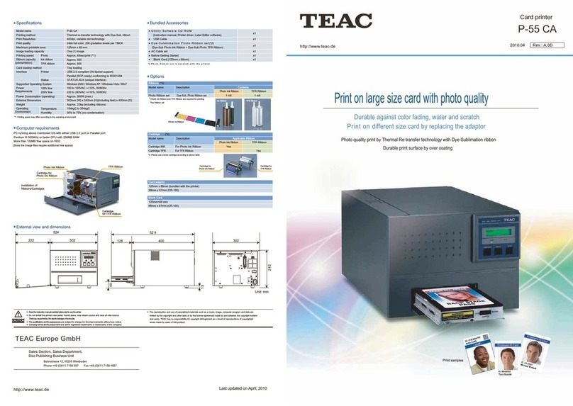 Teac P-55 CA User manual