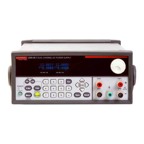 Keithley 2220-30-1 Installation and maintenance instructions
