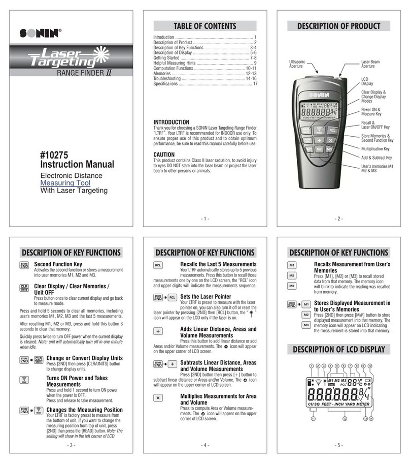 Sonin 10275 instruction manual
