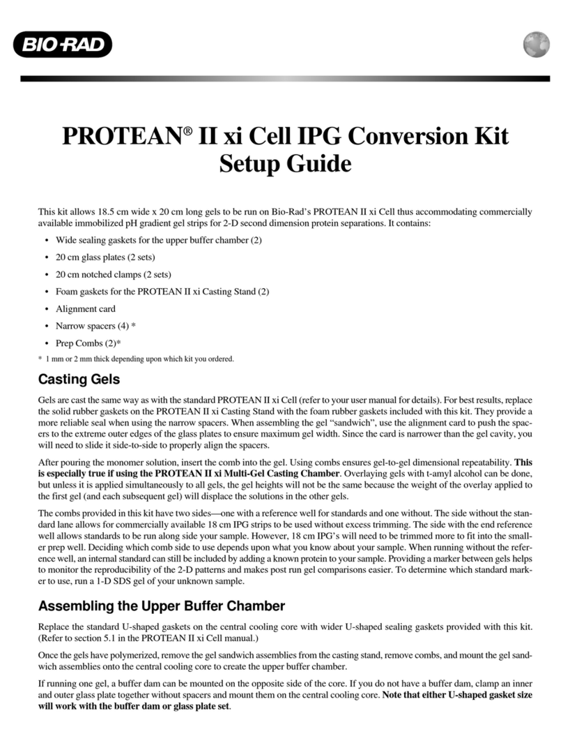 BIO RAD PROTEAN II xi CELL Setup guide