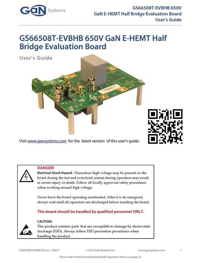 Gan Systems GS66508T-EVBHB user guide