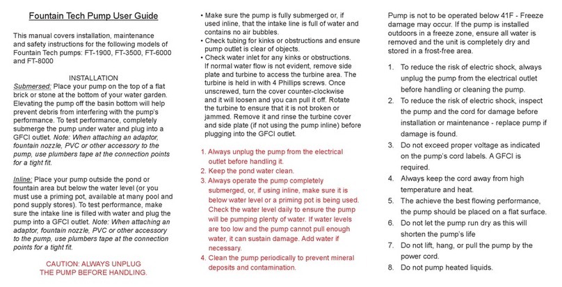 Fountain TECH FT-1900 User manual