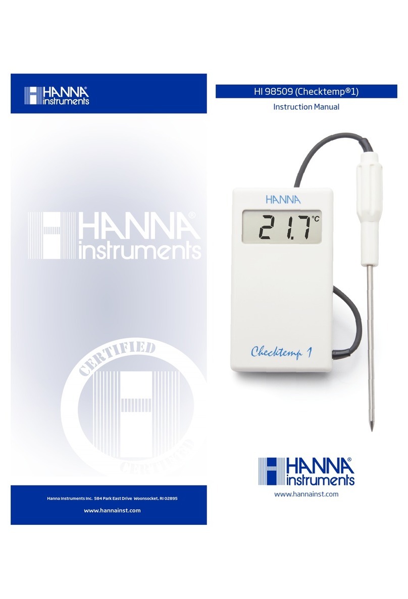 Hanna Instruments HI 98509 User manual