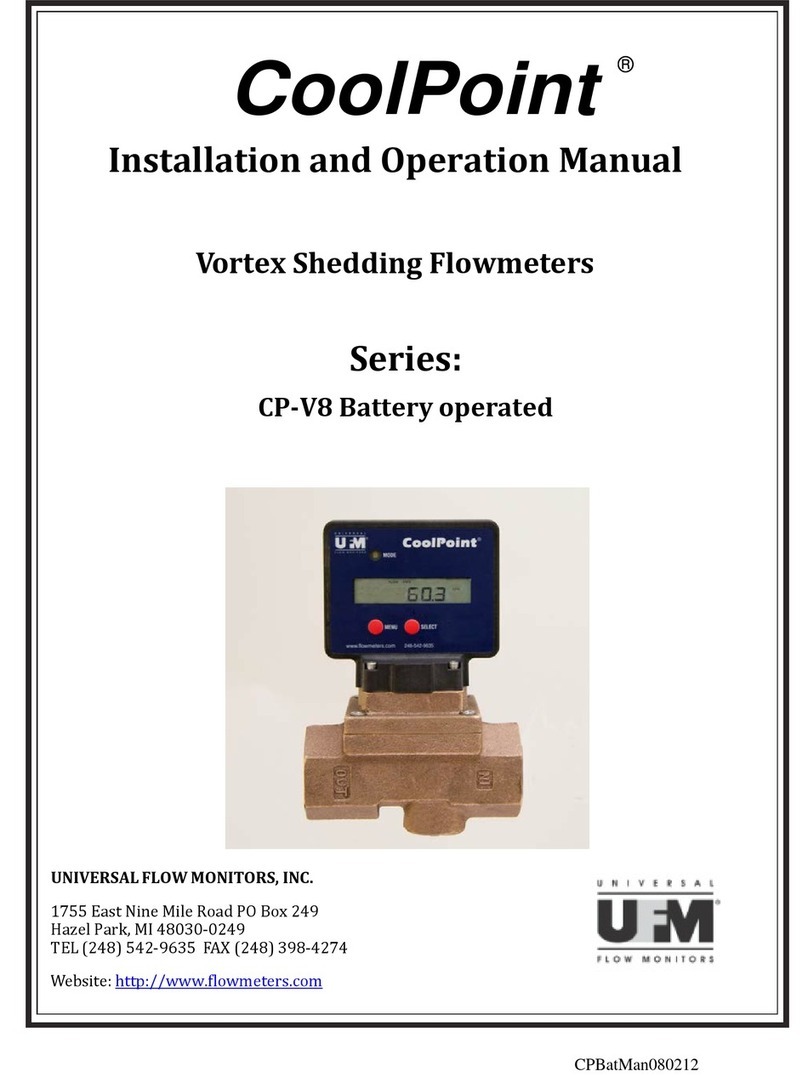 UFM CoolPoint CP2-V8 Installation and operation manual