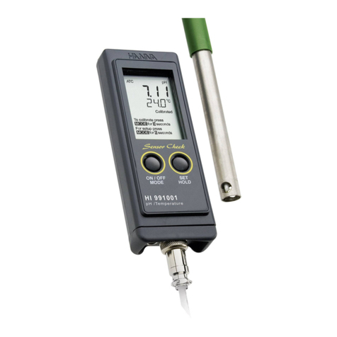 Hanna Instruments HI 991001 instruction manual Hanna Instruments HI 991001 instruction manual
