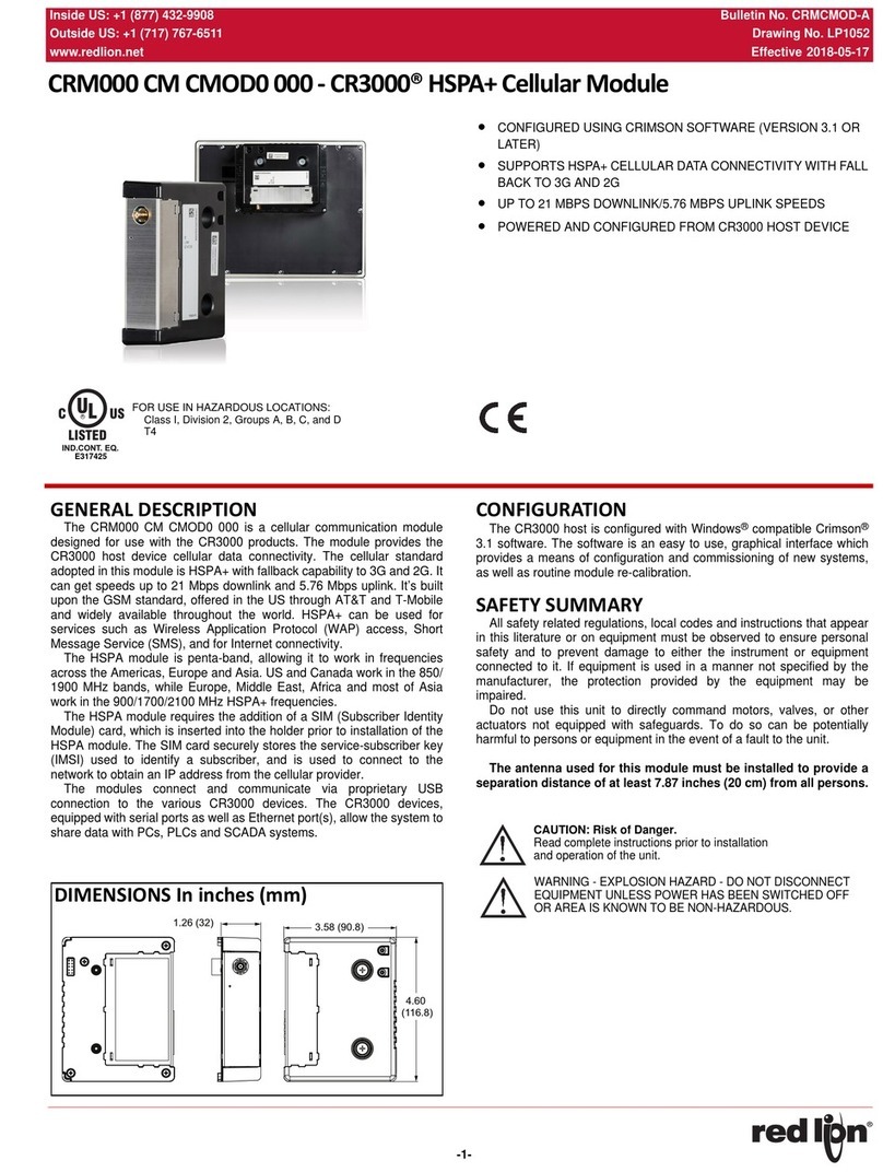 red lion CR3000 User manual