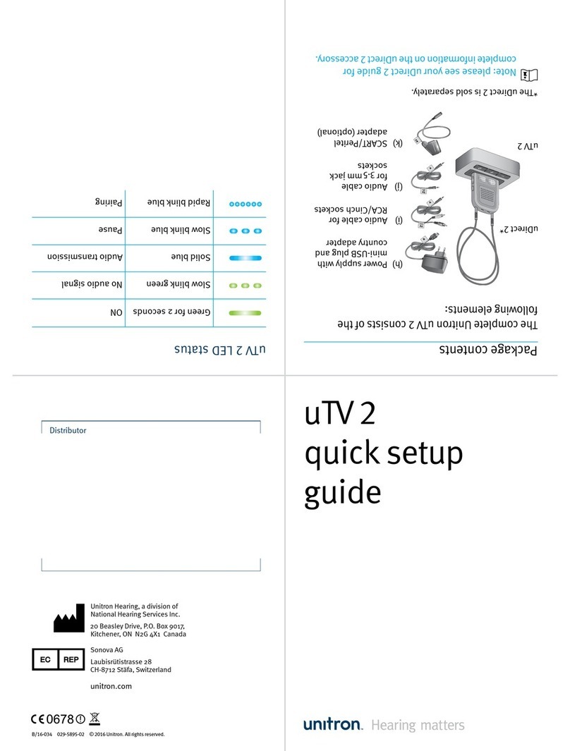 Unitron uTV 2 User manual