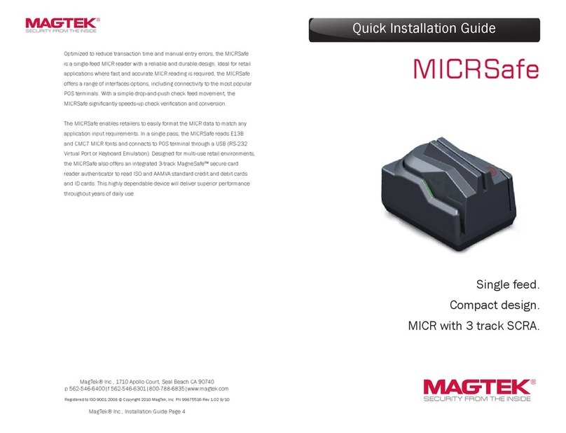 Magtek MICRSafe Quick installation guide