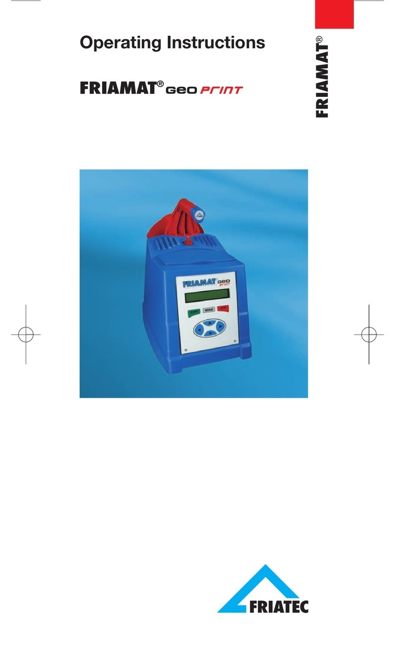 FRIATEC FRIAMAT GEO PRINT operating instructions FRIATEC FRIAMAT GEO PRINT operating instructions