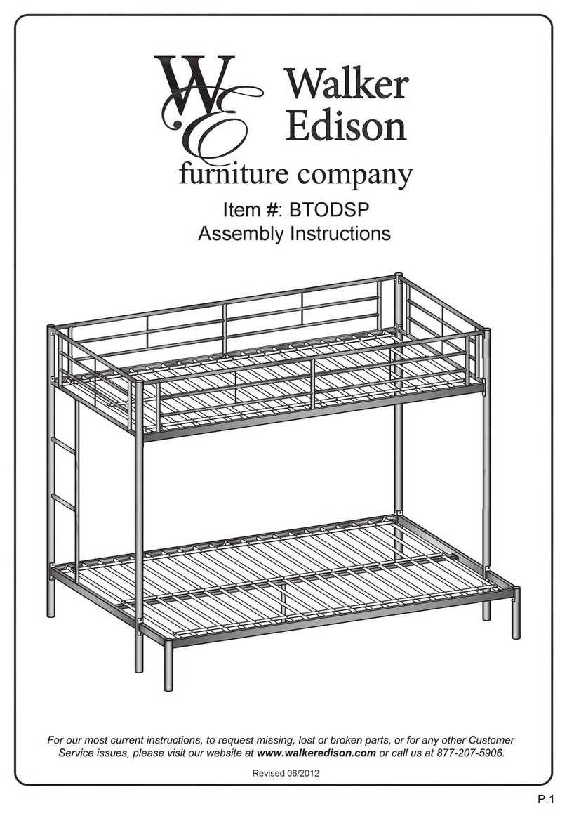 Walker Edison BTODSP Assembly instructions