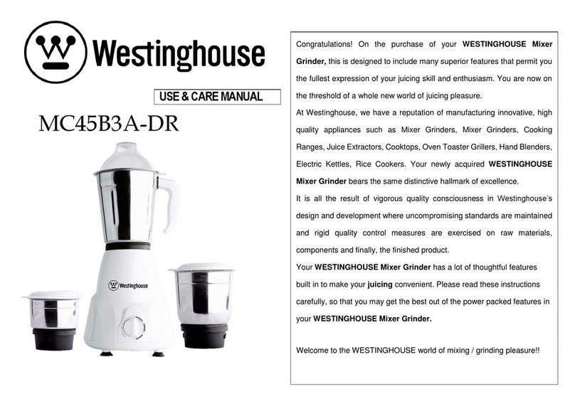 Westinghouse MC45B3A-DR User manual Westinghouse MC45B3A-DR User manual
