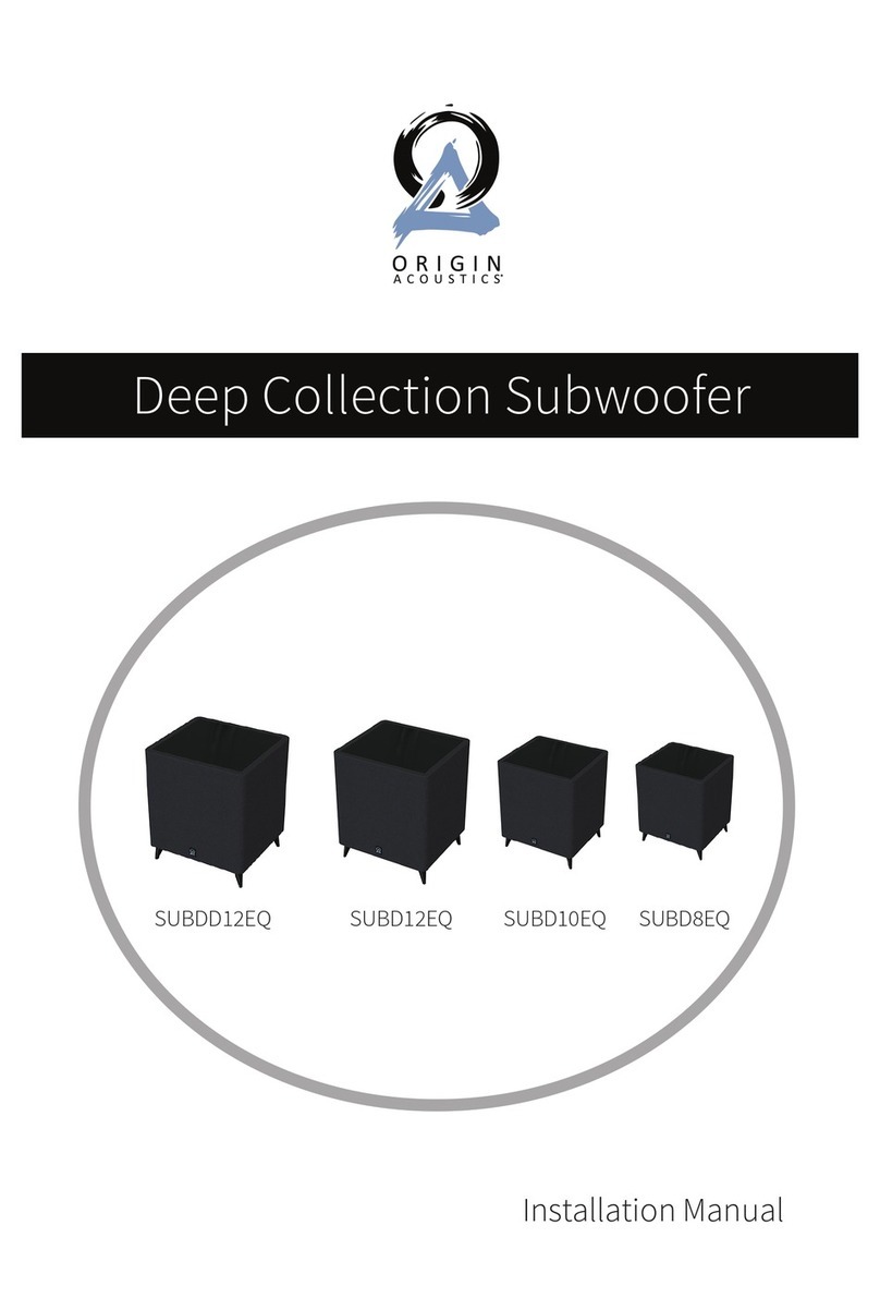 Origin SUBD12EQ installation manual