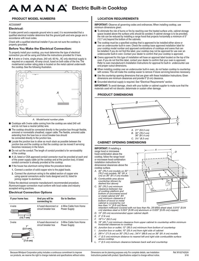 Amana ACC6356KF User manual