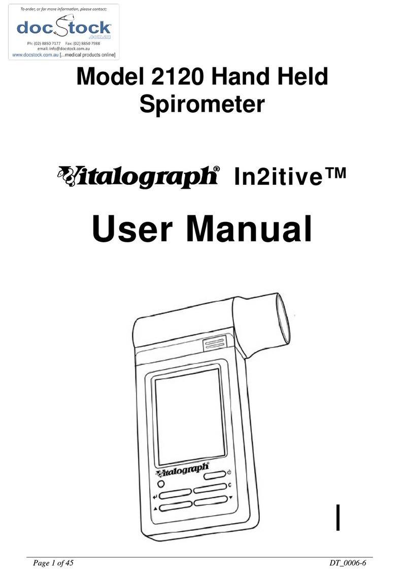 Vitalograph In2itive 2120 user manual