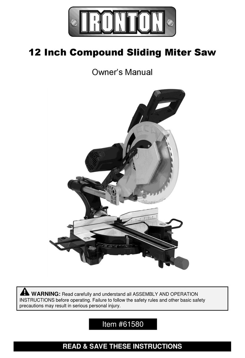 Ironton 61580 owner's manual