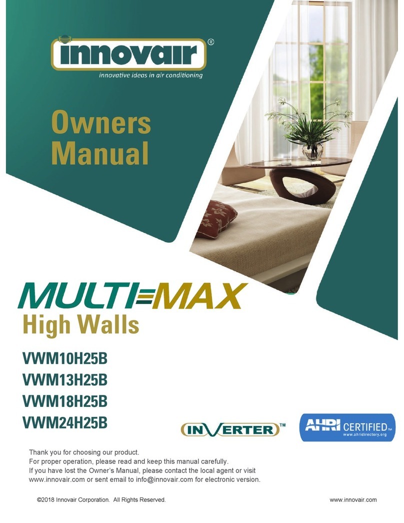 innovair MULTI-MAX VWM10H25B User manual