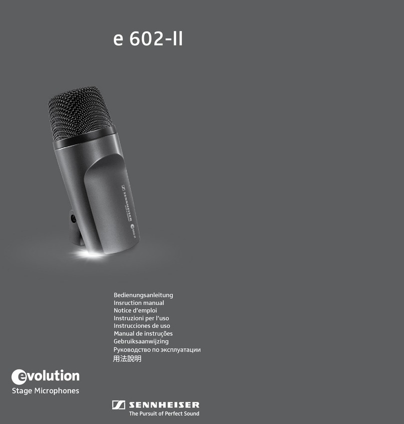 Sennheiser Evolution E 602-II instruction manual