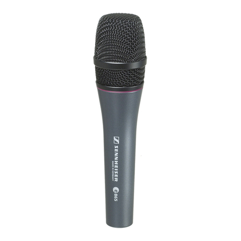 Sennheiser Evolution E865 instruction manual
