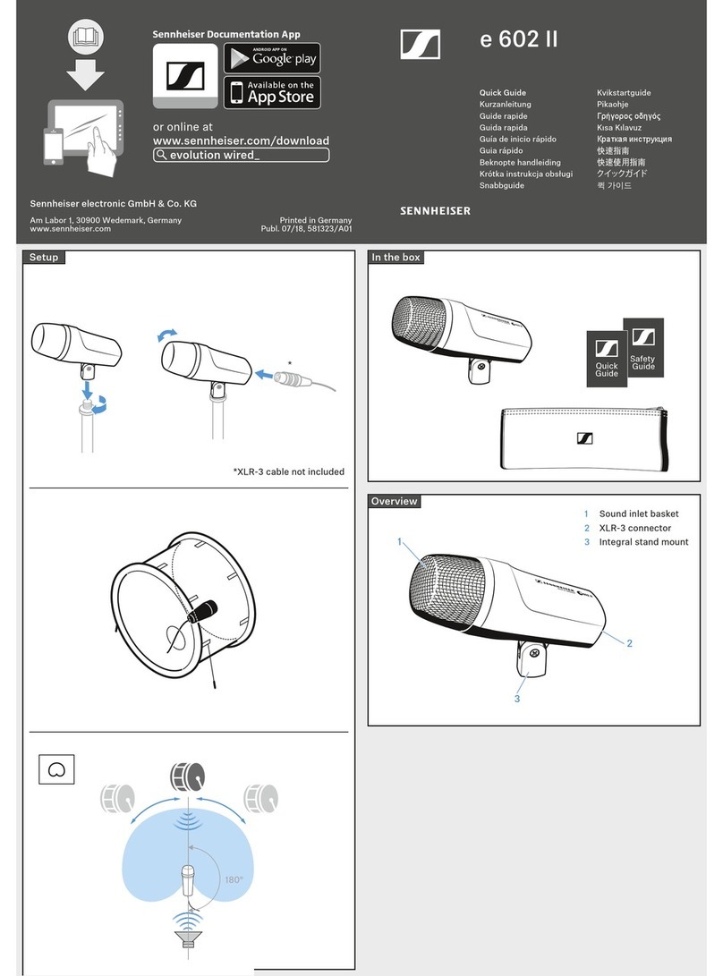 Sennheiser e 602 II quick guide