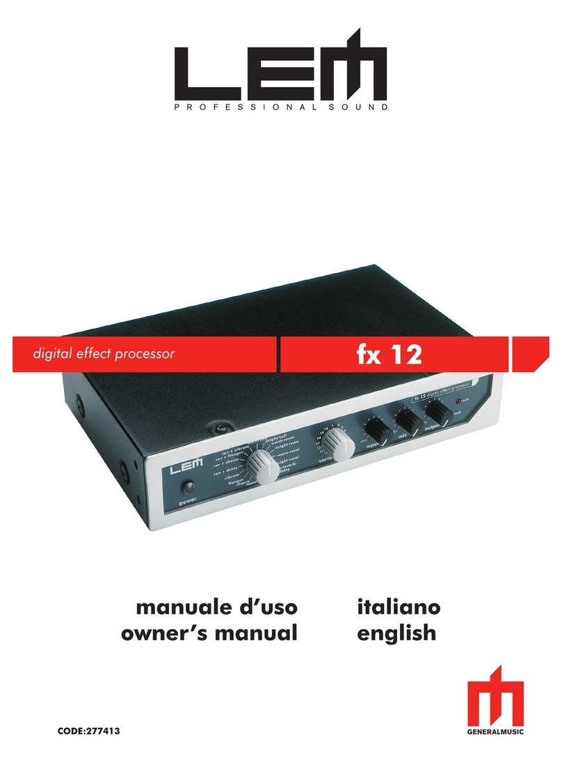 LEM fx 12 owner's manual