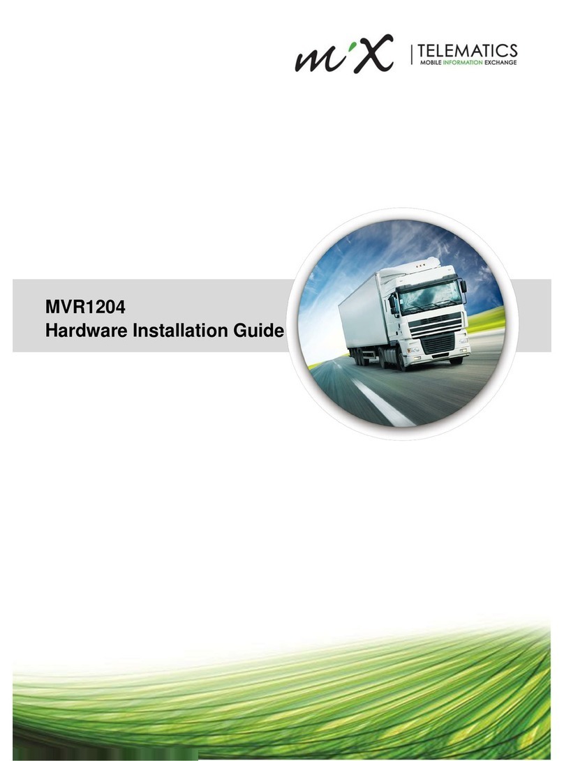 Mixtelematics MVR1204 Hardware installation guide