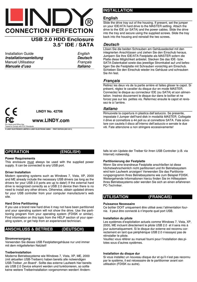 Lindy 42706 installation guide